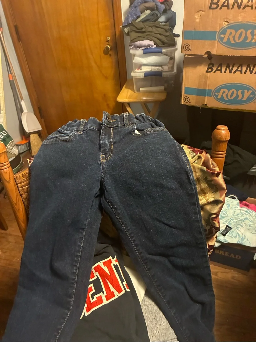 The Children's Place Navy Blue Elastic Waist Jeans
